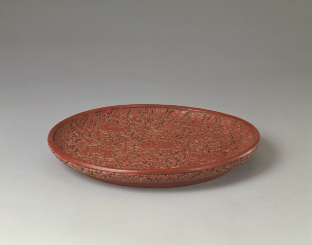 图片[1]-Reddish lotus disc-China Archive